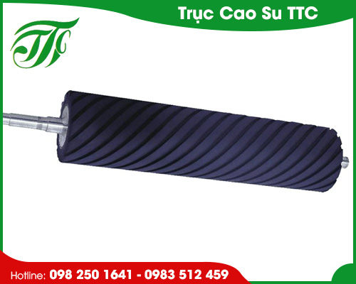 Trục cao su xẻ rãnh